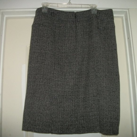 RETRO LOOK DRESS BARN TWEEDY GREYS SKIRT 14 - Picture 3 of 3